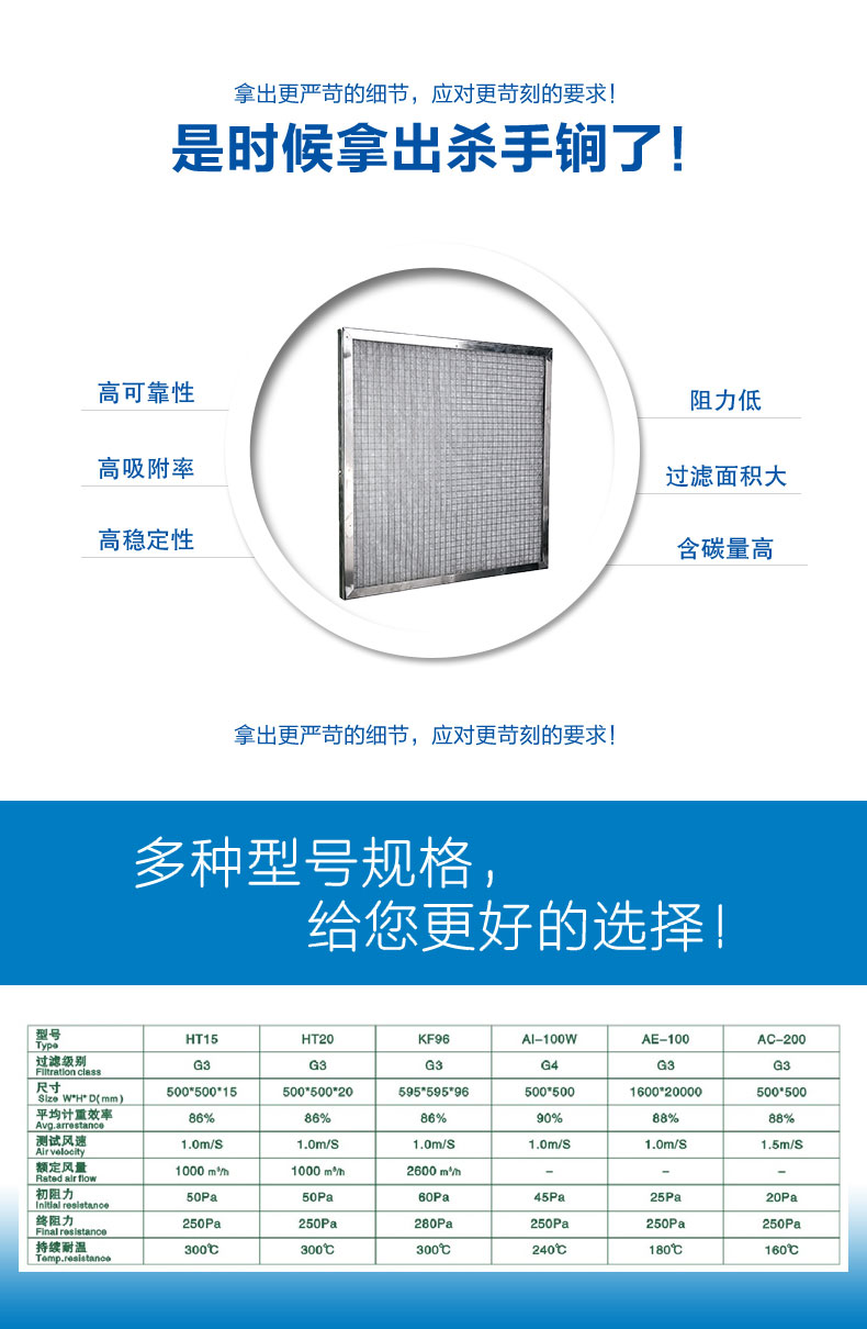 玻纖板式耐高溫空氣過(guò)濾器
